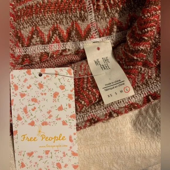 Free People White and Pink Sweater - Picture 4 of 8